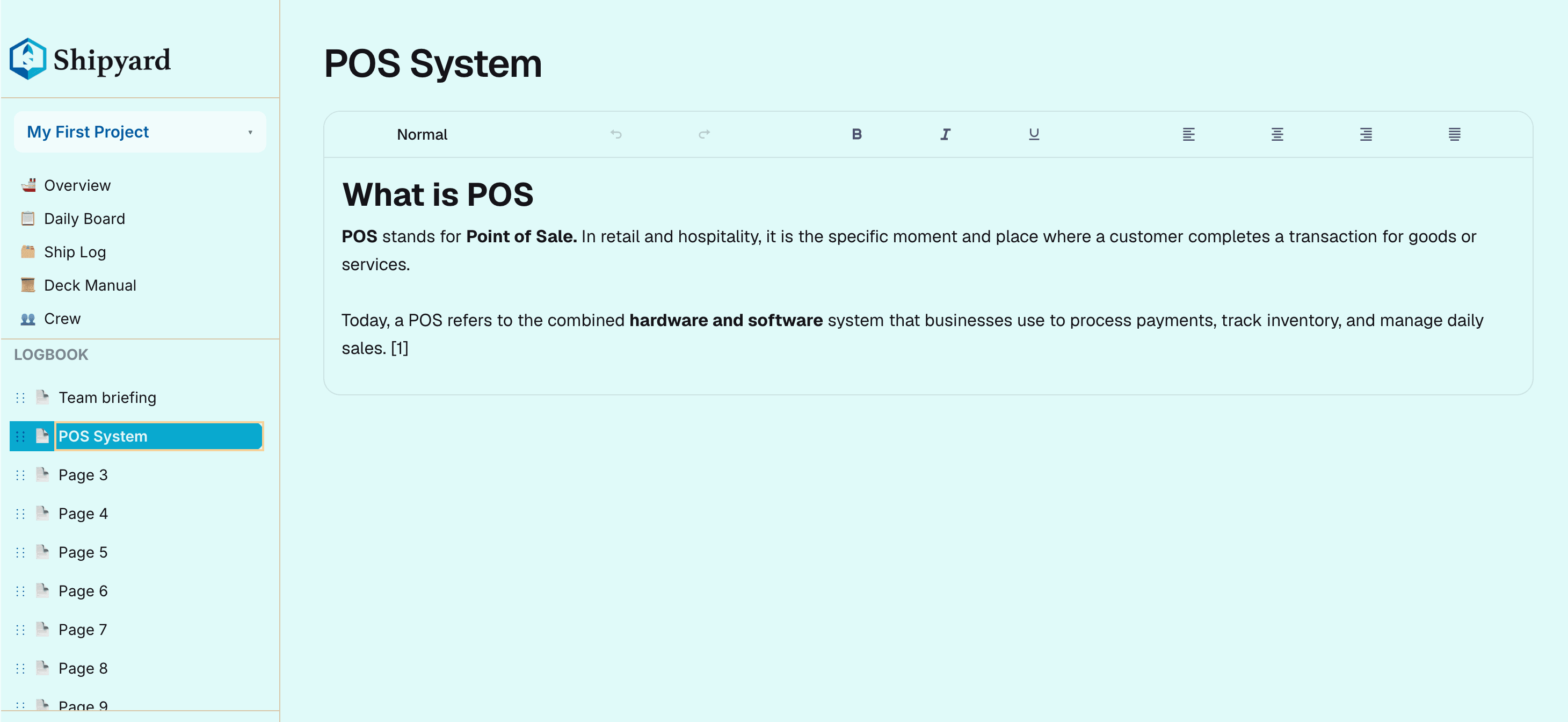 📖 Logbook screenshot